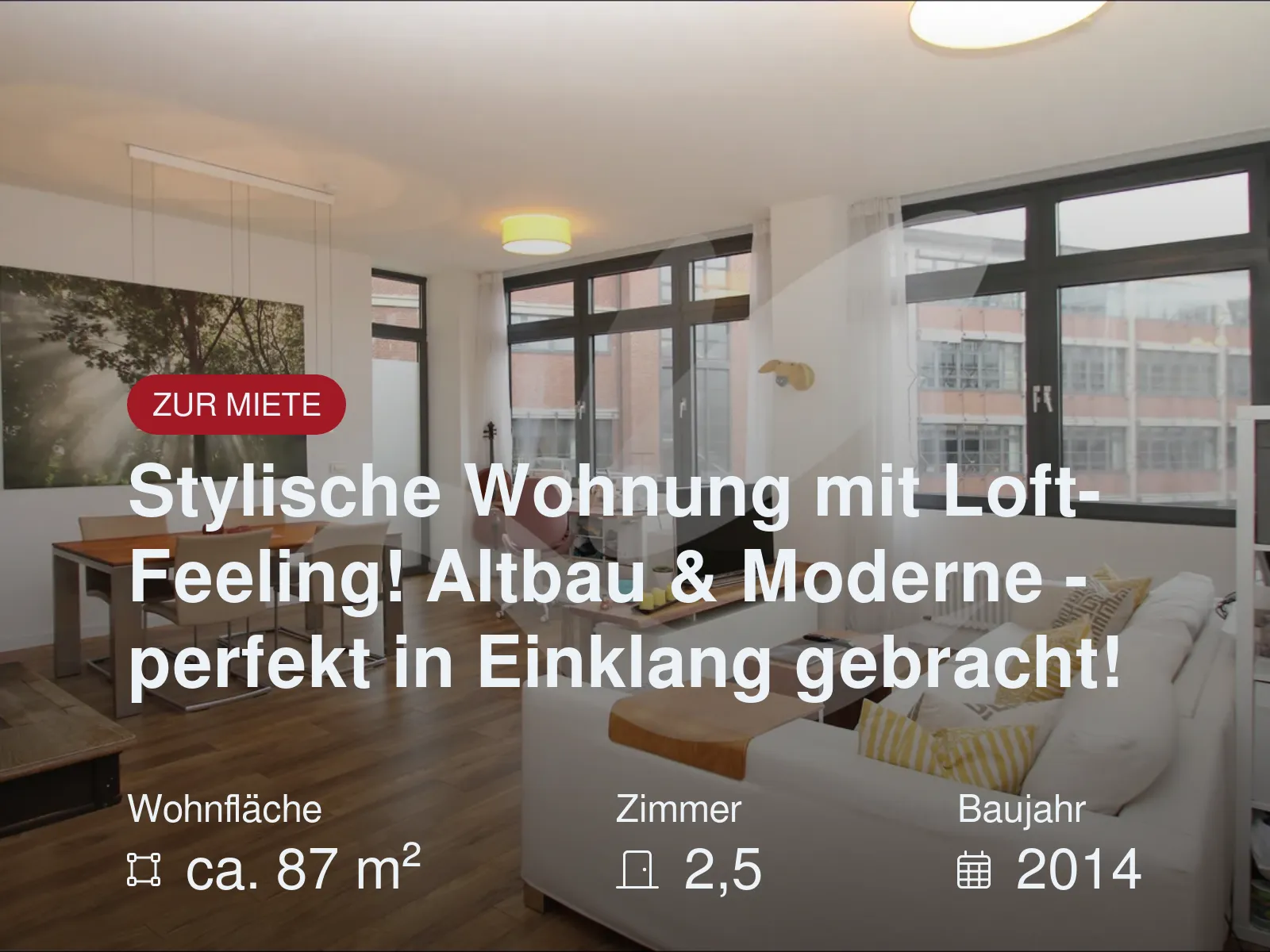 Stylische Wohnung mit Loft-Feeling! Altbau & Moderne – perfekt in Einklang gebracht!
